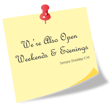 We are also open weekends & evenings