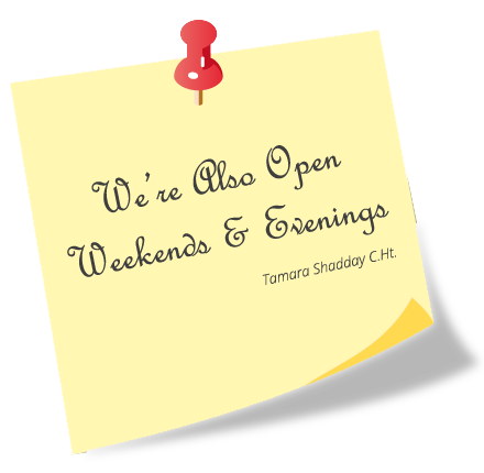 we're also open Weekends & Evenings