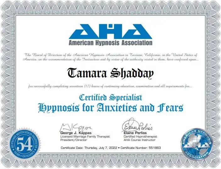 hypnosis for anxiety and fears